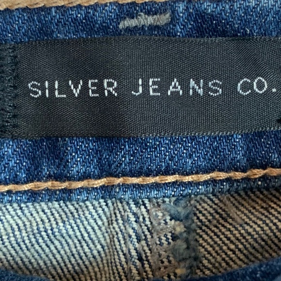 NWT Silver Jeans Co. High Rise Frisco Denim Frayed Hem Mini-Skirt Women's size 0 - Picture 10 of 15